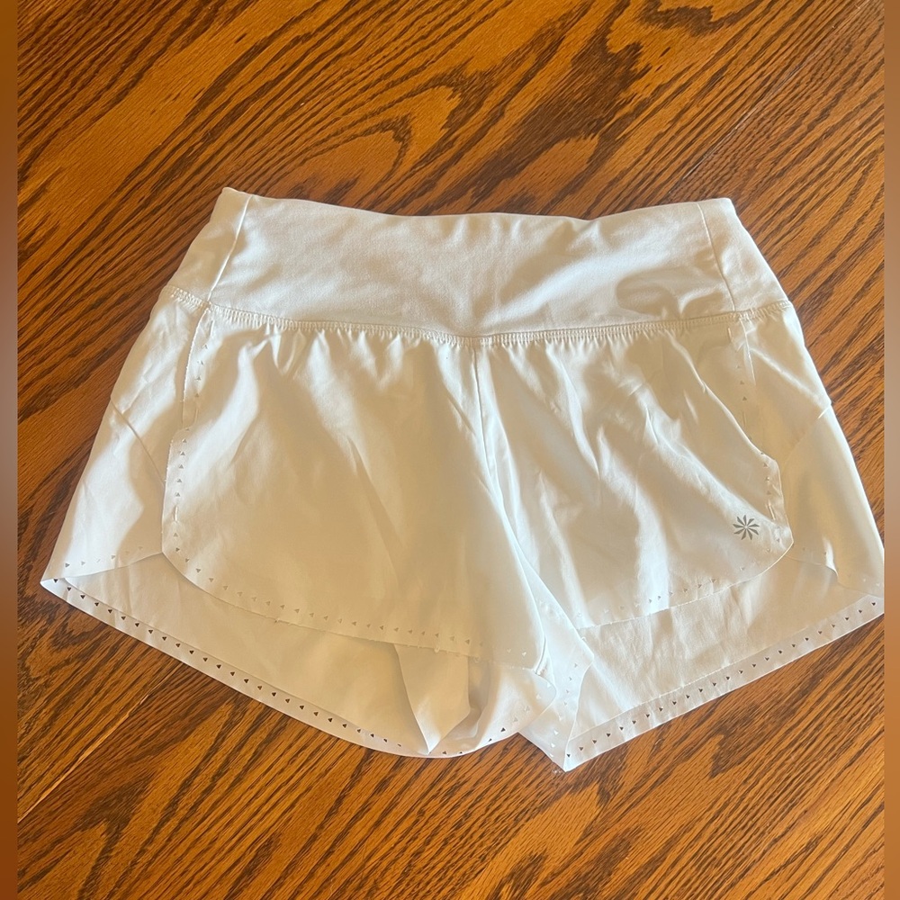 White Women's Athletic Shorts